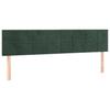 Box Spring Bed with Mattress Dark Green 120 x 190 cm Velvet