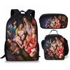 Luxury Popular Funny Novelty Kpop Katseye 3D Print 3pcs/Set pupil School Bags Laptop Daypack Backpack Lunch bag Pencil Case