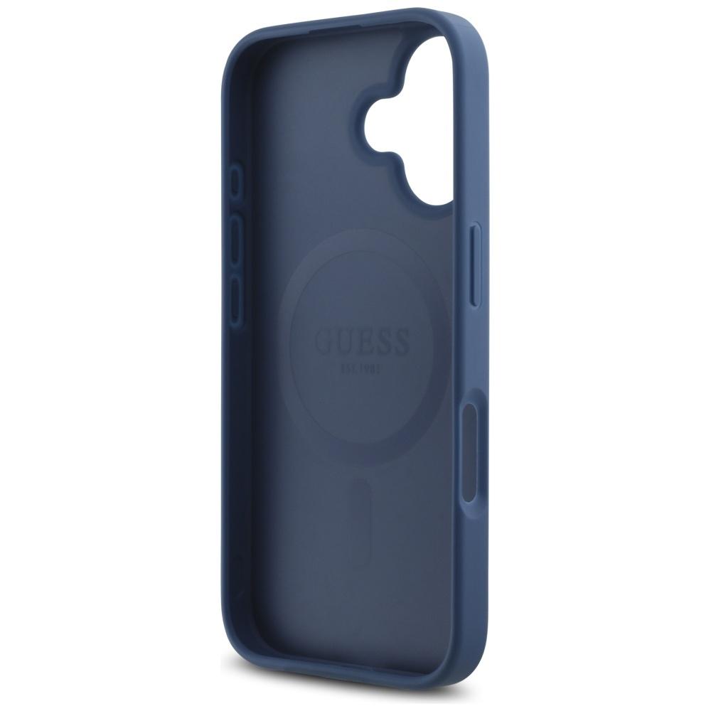 Guess Hc Pu 4G Small 4G And Classic Case For iPhone 16 Magsafe Blue