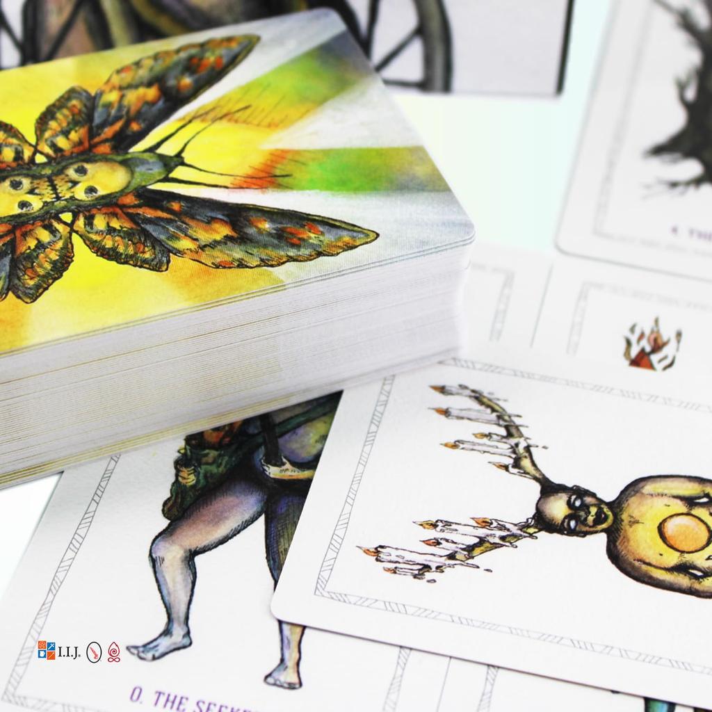 I.I.J Tarot Cards, The Awakening Tarot, 78 Cards, Element Tarot Fortune Telling, Japanese Instruction Manual Included, Authentic