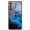 Glass Back Cover For Samsung Galaxy S24 FE Case S24FE Hard Tempered Glass Case For Samsung Galaxy M55 A16 Phone Case Soft Bumper