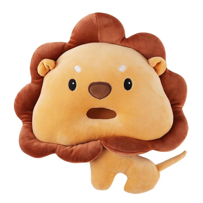 Cartoon Animal Car Tissue Box Creative Short Plush Armrest Tissue Box Car Seat Back Hanging Tissue Holder Cute Car Accessories