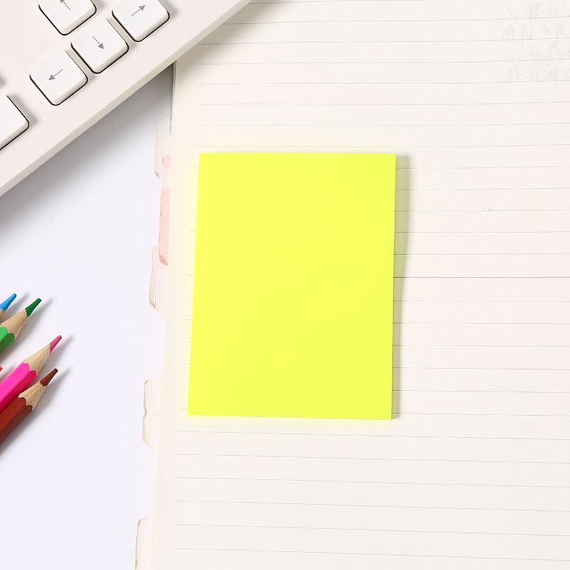 Transparent Colored PET Sticky Notes - Reusable, See-Through, Fluorescent Index Stickers