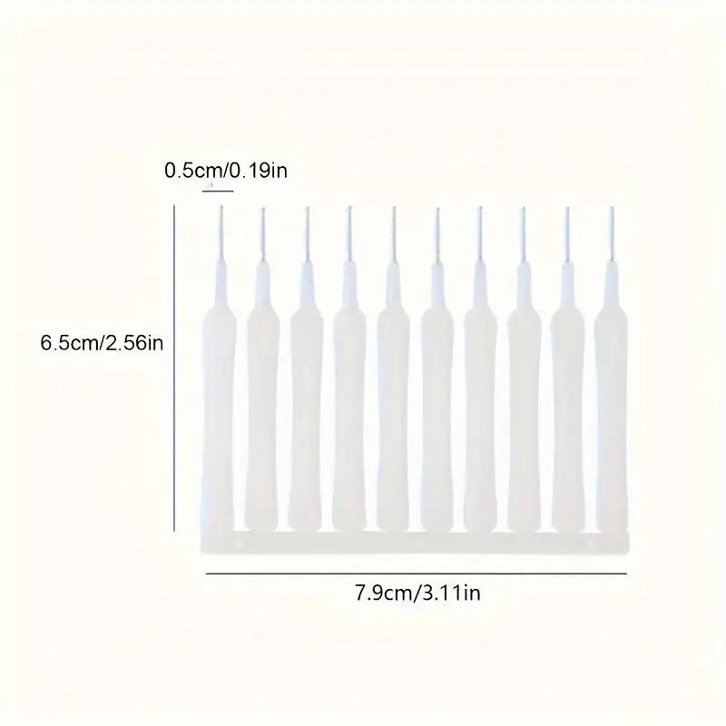 10Pcs Shower Cleaning Brush Bathroom Micro Nylon Brush Nozzle Anti-blocking Cleaning Tools Bathroom Accessories