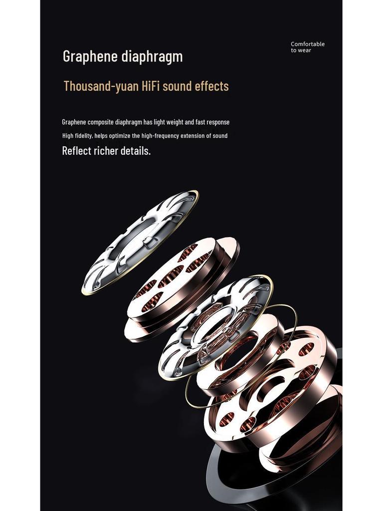 Mirror Display YD03 Wireless Bluetooth Earphones TWS, In-ear with Large Battery YD04 Mobile Phone National Trend.