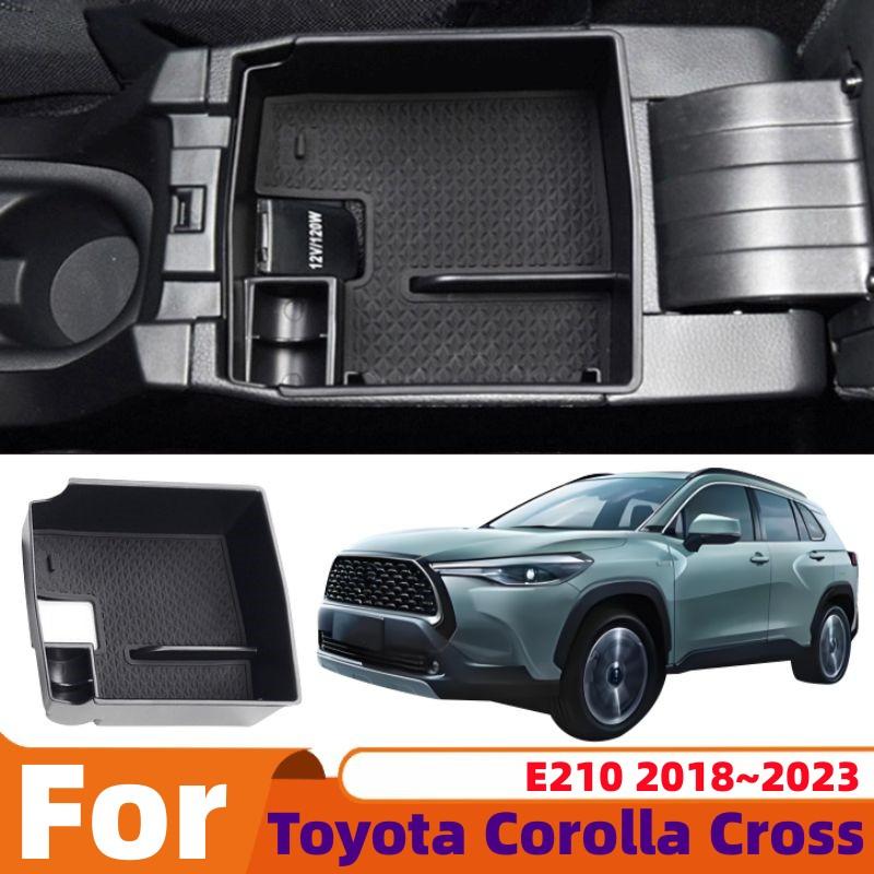 

Для Toyota Corolla Cross E210 2018~2025 Автомобильный органайзер на центральную консоль, ABS лоток, подлокотник, кошелек, очки, карточки, ящик для хранения мелочей, аксессуары