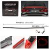 New 12V LED Carbon Fiber Strip Turn Signal Stop Warning Rear Third Brake Lamp Sedan Car Spoiler Tail Light