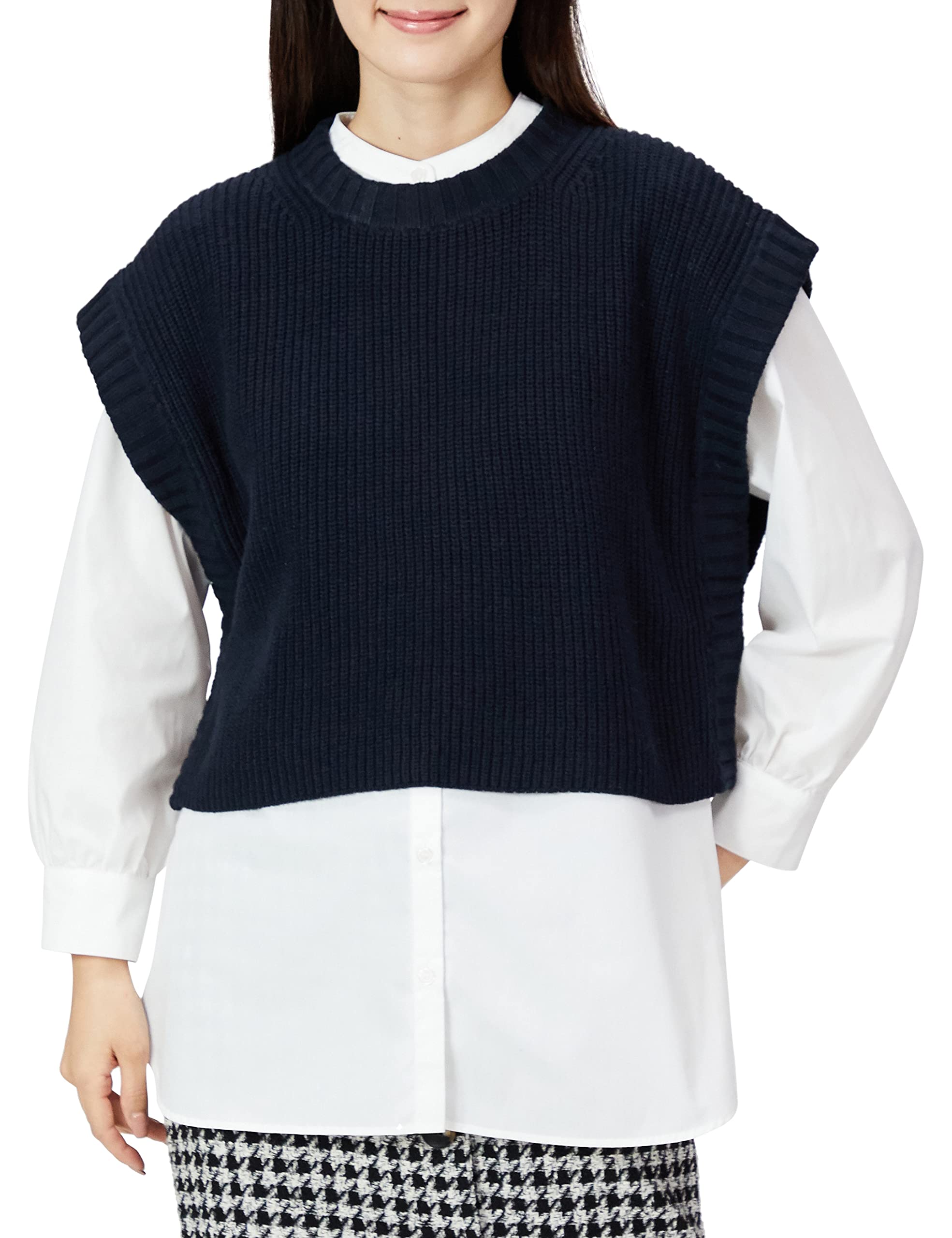 

Комплект жилет и туника Natural Beauty Basics, размер M, женский, темно-синий,