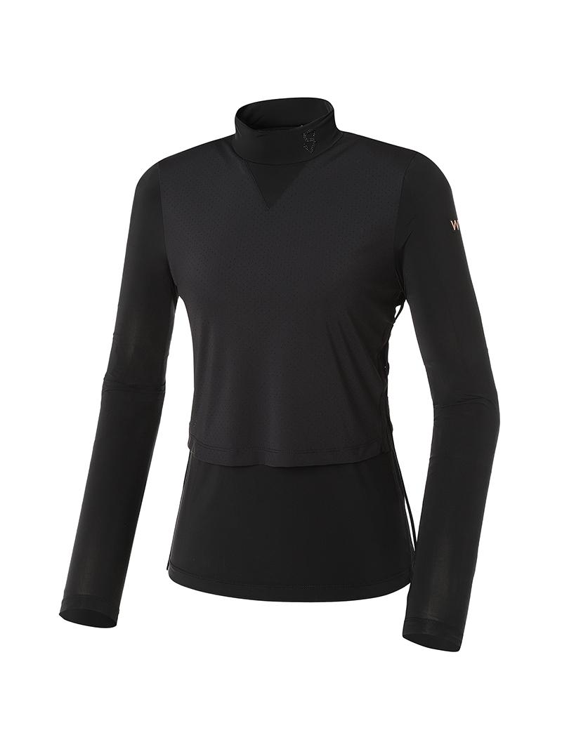 Wide Angle Wl W.Ice Pro Punching String T-Shirt L_Black Black/02(85)