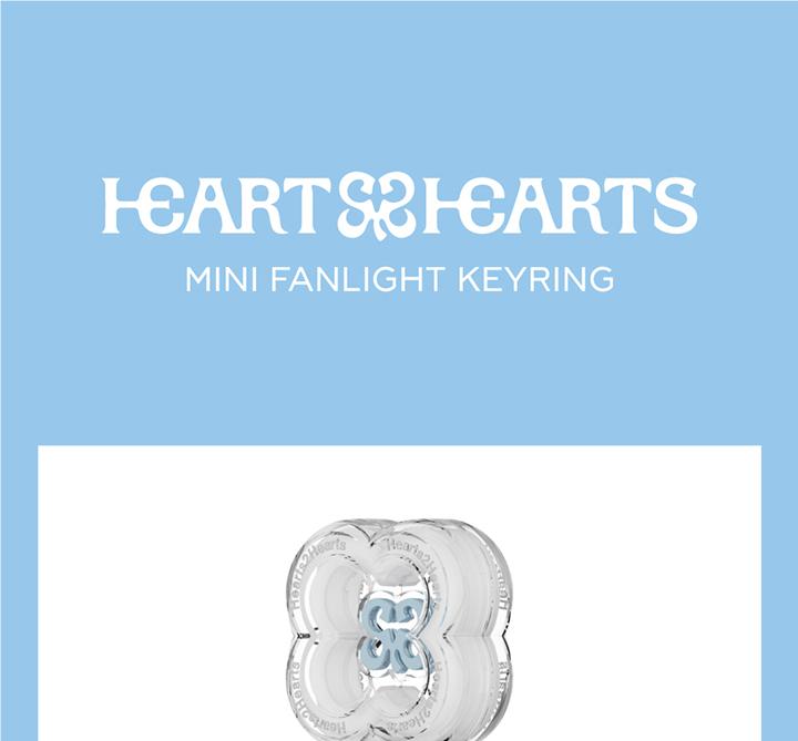 Hearts2Hearts (H2H) - MINI FANLIGHT KEYRING (Light Stick Key Ring)