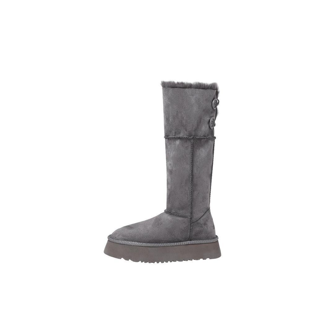 Thick-soled snow boots Children's long boots Fleece warm thick-fleece cotton boots Northeast cotton shoes long