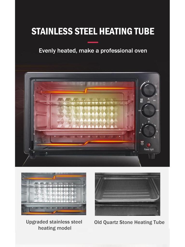Multifunctional Large Capacity Electric Cake Oven for Home Baking - Countertop Model, Cross-Border Exclusive