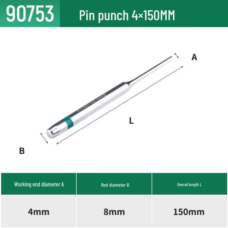 SATA Industrial Cylindrical Pin Punch & Chisel Tool Set