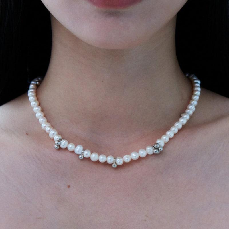 Lowool Dew Pearl Silver Necklace
