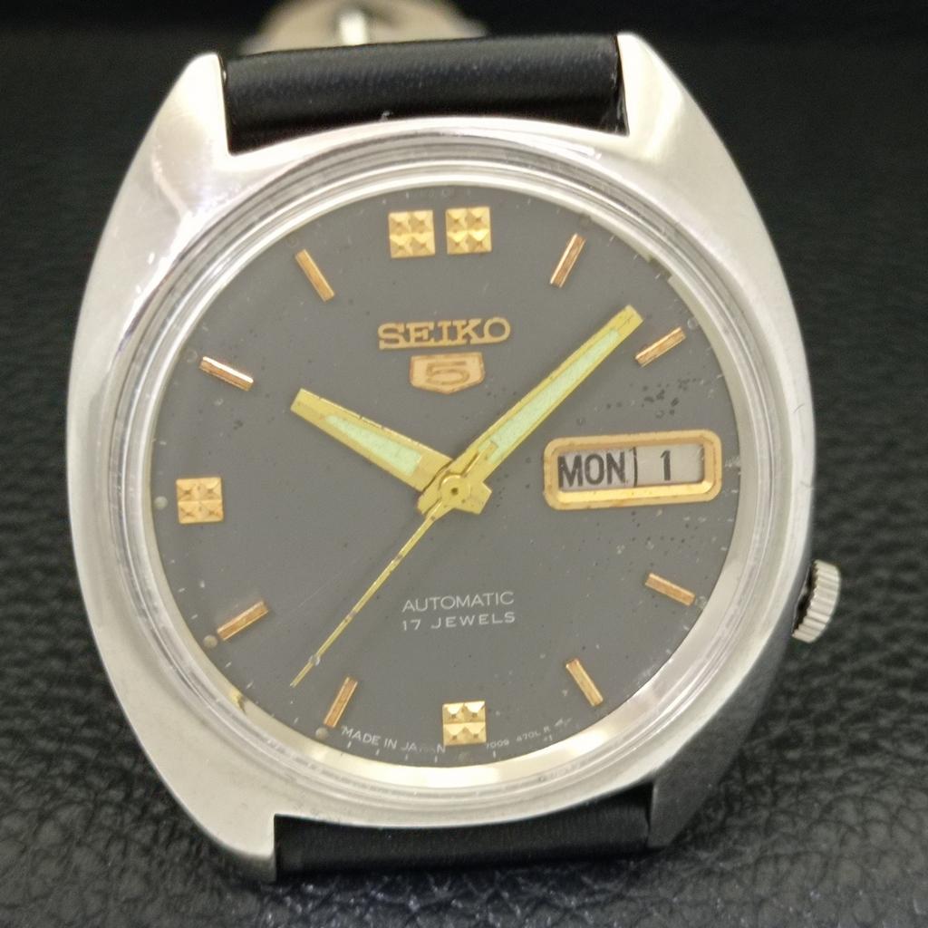 AUTOMATIC VINTAGE SEIKO 5 7009A JAPAN MENS ORIGINAL DIAL WATCH a500783-5 R154-a500783