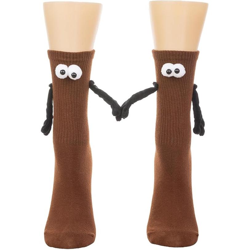 Hand Holding Magnetic Compression Socks for Women Kids Family Funny Gifts Christmas Stockinig Stuffers One Size