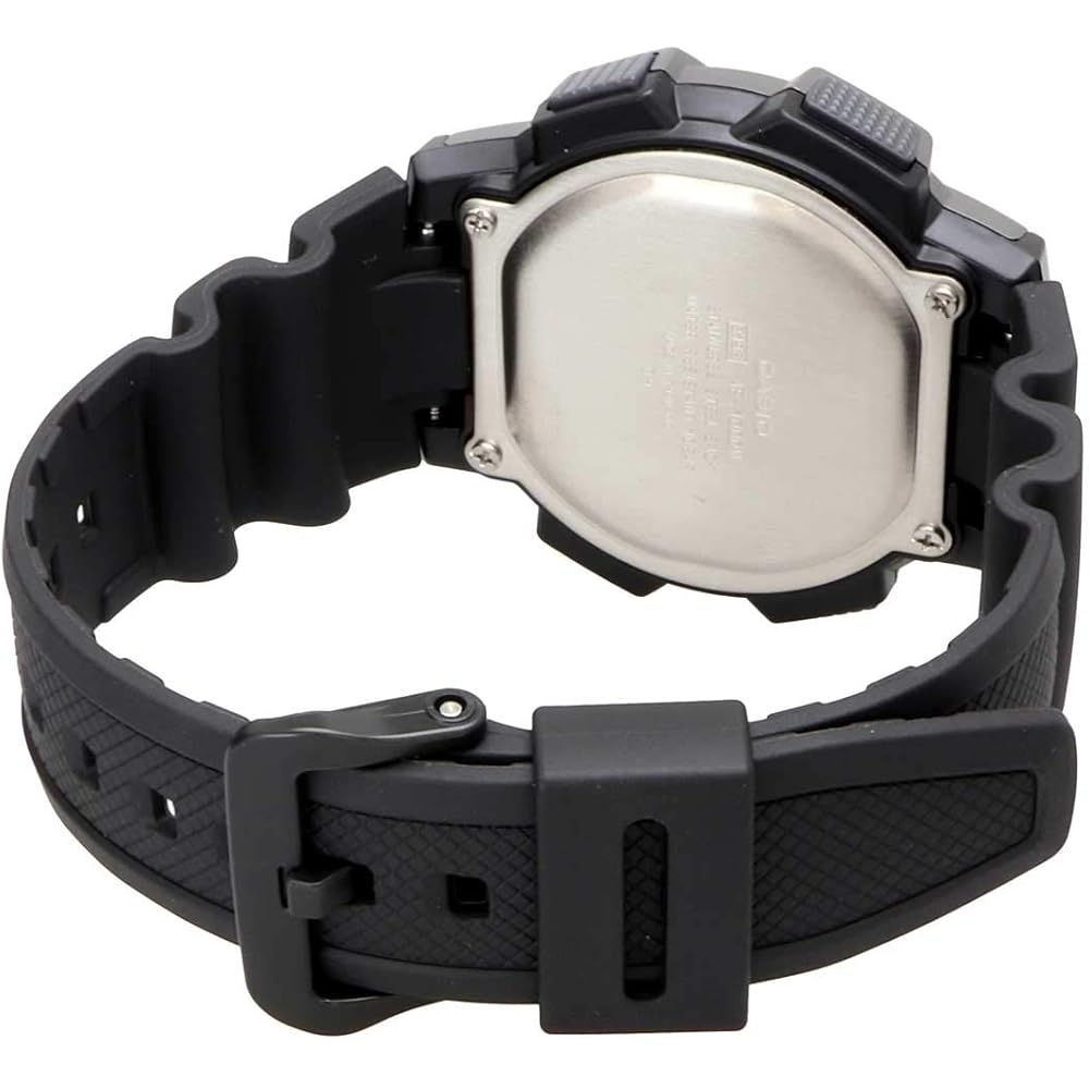 Casio World Time Digital Men's Watch AE-1000W-1BV Black Gray Metallic Water Resistant Lightweight