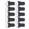 10Pcs AD16‑22DS LED Signal Light White High Brightness Indicator Equipment AccessoryAC220V