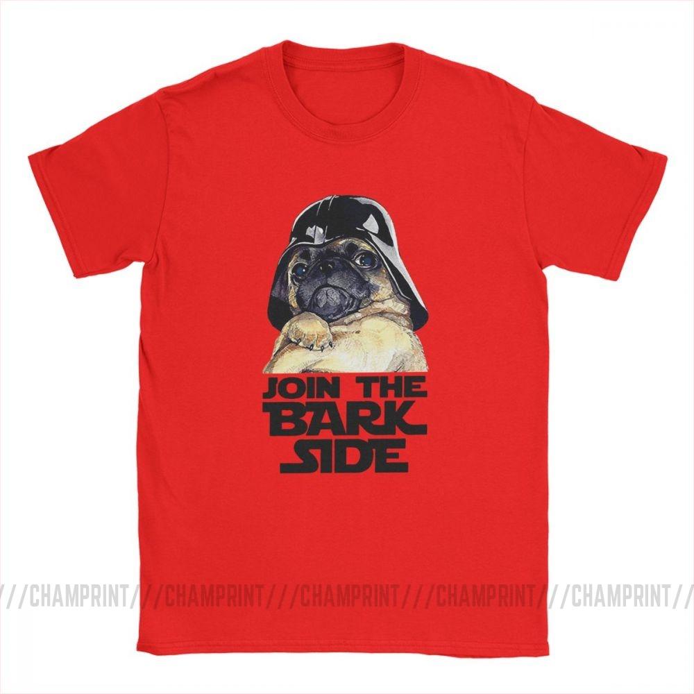 Join The Bark Side Pug Lover Funny T Shirt For Men Dog Puppy Short Sleeve Clothes