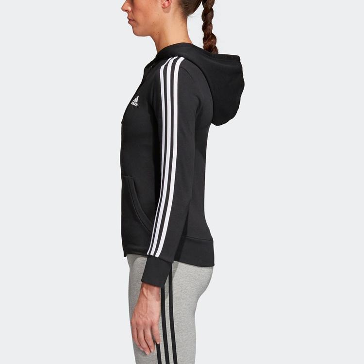 (WMNS) adidas Hooded Track Jacket Black Women's S97065
