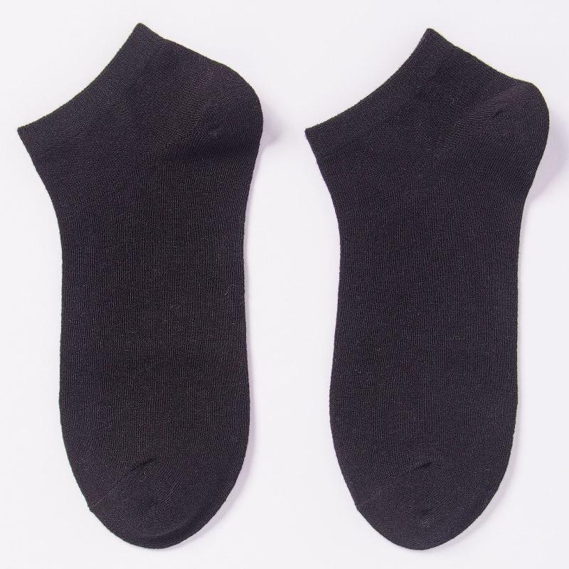 

Pure Cotton Socks - Summer Cotton Candy-colored Short Socks - Children s Antibacterial Pure Color Women s Boat Socks 1 pair чёрный