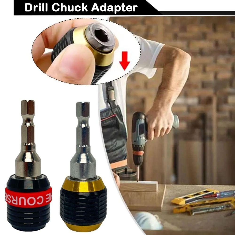 1/4" Hex Shank Bit Holder 60mm Drill Bit Converter New Screw Extractor Tool