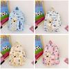 Adorable Cartoon Bear Backpack For Kids Stylish Kindergarten Book Bag In Blue And Pink
