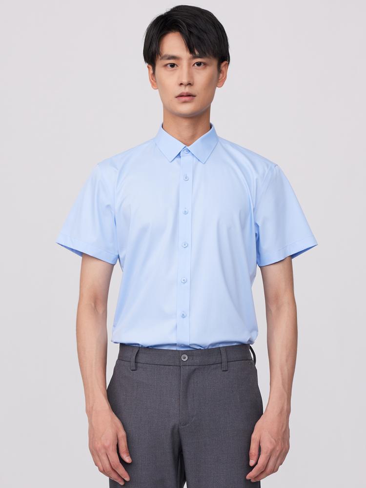 Летняя мужская классическая рубашка с коротким рукавом — качество высшего качества — фото 8