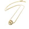 Les Trésors De Lily [M8888] - Gold-plated 'Peace' White Gold Necklace - 11 Mm