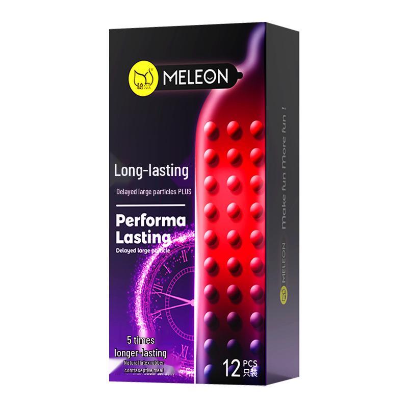 Secret Love Delay King Ribbed Condoms – Long-Lasting, Large Particle, Cat Tongue Texture