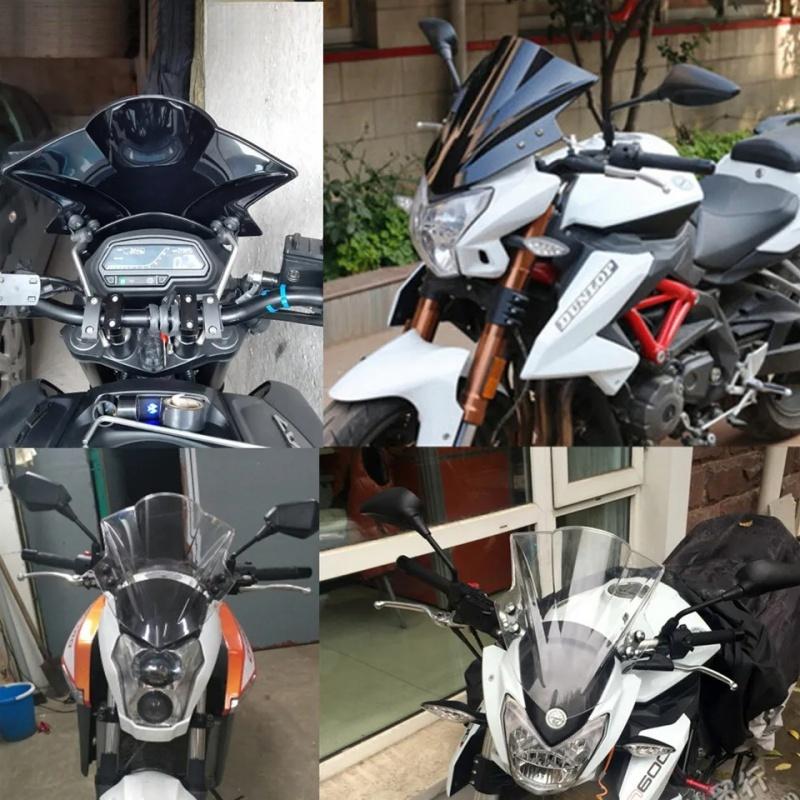 Adjustable Wind Screen Windshield For Yamaha MT03 MT25 MT07 FZ07 MT09 FZ09 FZ1 FZ8 YZF R6 SR400 For Suzuki Bandit 1250S SV650