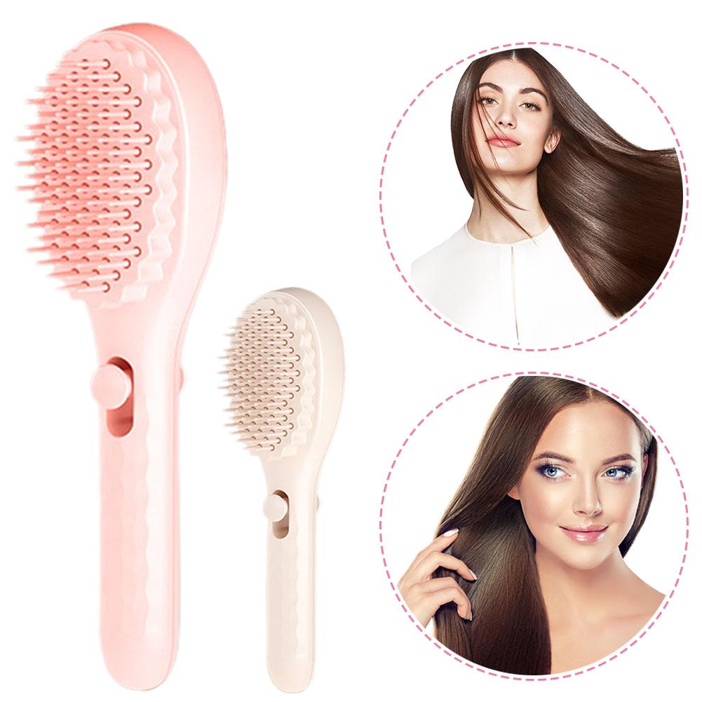 Self-Cleaning Hair Brush Anti-Static Massage Comb Retractable Massager Brushes Combs Tool Rotat D0X1