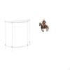 Acrylic Side Table for Small Space End Nightstand Living Room Decor Knight Ornament