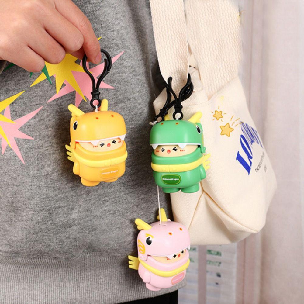 

Dragon Swing Wings Keyring Stretchable Pull String Animal Pendant Flying Dinosaur Keychain Kids жёлтый