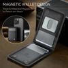 MagSafe ring magnetic card bag is suitable for iPhone17/16/15 series Apple 14/13/12 anti-theft brush leather case