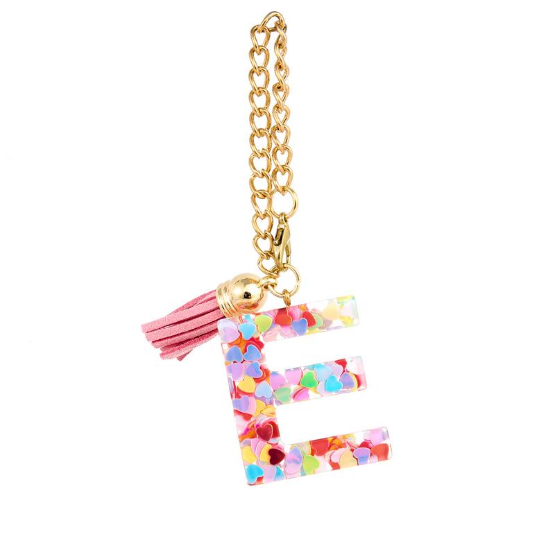 26-Buchstaben Harz Stanley Cup Kette Englischer Alphabet Schlüsselanhänger Niedlich Retro Langlebig Tasche Zubehör Praktisch Rucksack Hängender Anhänger