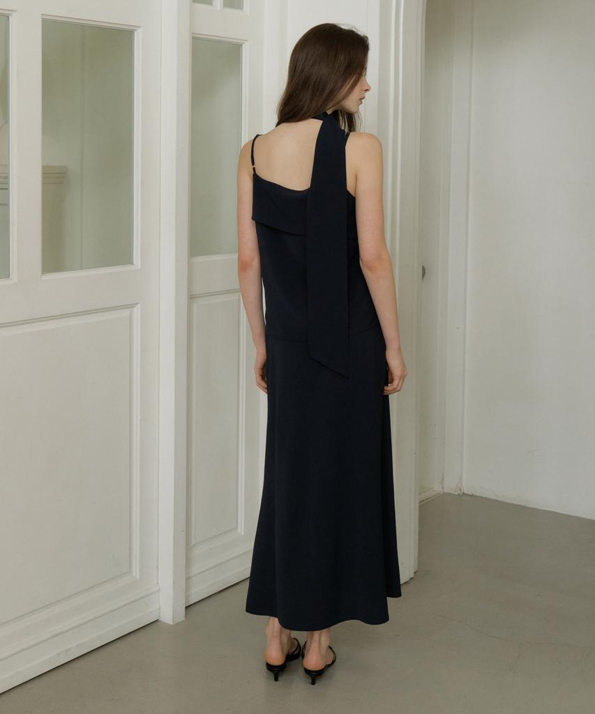 REORG Gir Dart Long Skirt Navy