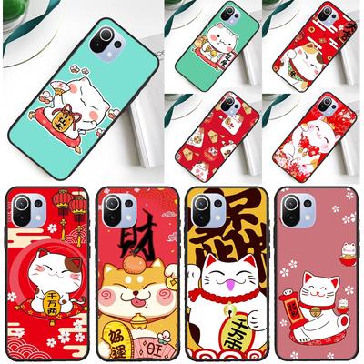 China Cute Lucky Cat Cover For Xiaomi 14 Ultra 13 11T 12T 13T 14T Pro POCO X7 X6 Pro X3 X5 F3 F5 M6 F6 Pro Case