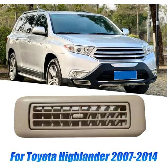 Car Roof Rear Air A/C Vent Grille Parts 63601-48011-E0 for Toyota Highlander 2007-2014 Side Air Outlet Nozzle Beige 6360148011,Beige
