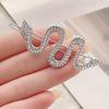 Stylish Gold Snake Hair Clip With Eye Catching Rhinestones Hair Accesories Hairpieces For Adding Elegance To Any Outfit