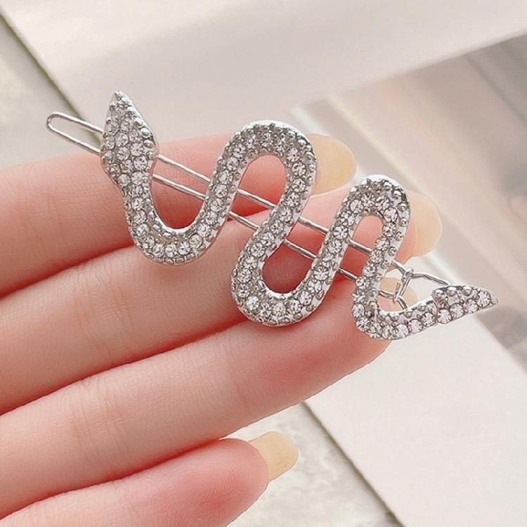Stylish Gold Snake Hair Clip With Eye Catching Rhinestones Hair Accesories Hairpieces For Adding Elegance To Any Outfit