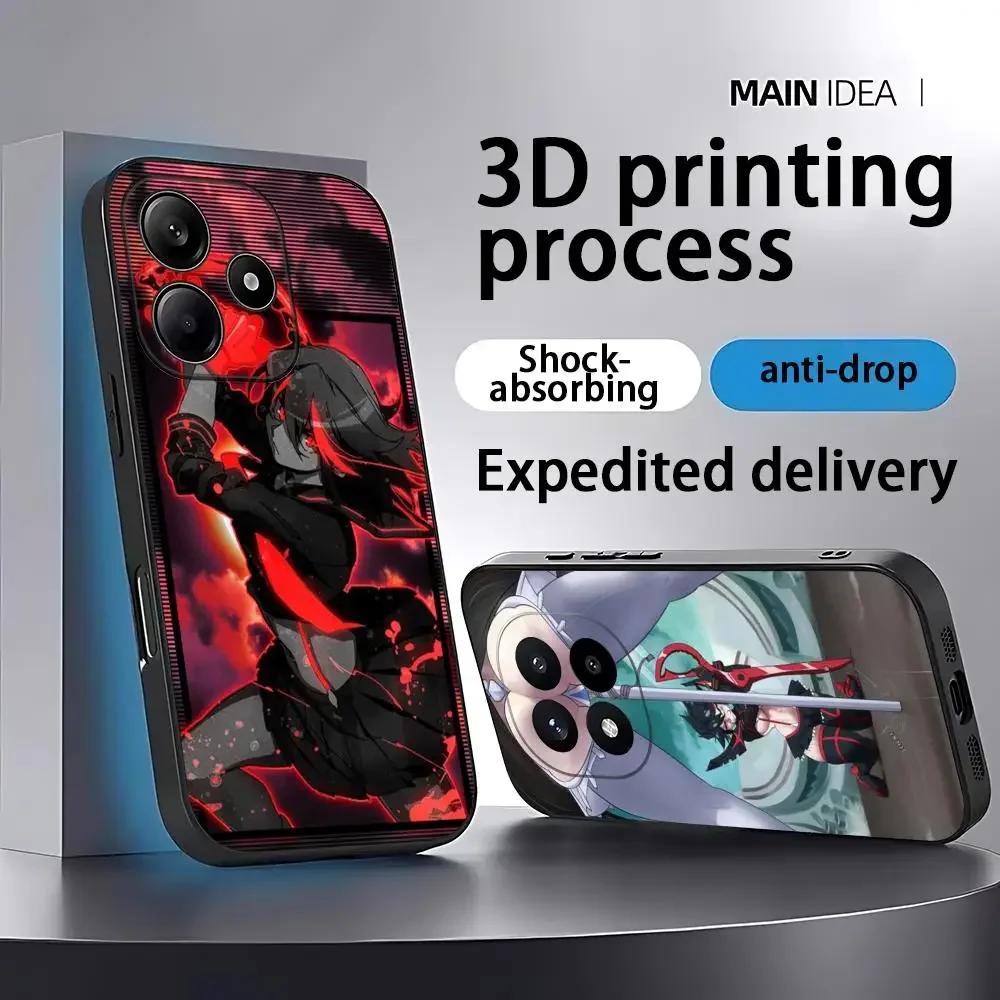 GTTO Anime Kill La Kill Handyhülle Für Xiaomi Redmi Note 14 13 12 11 Pro Plus S 5G 14C A3 Weiche Schwarze Handyhülle