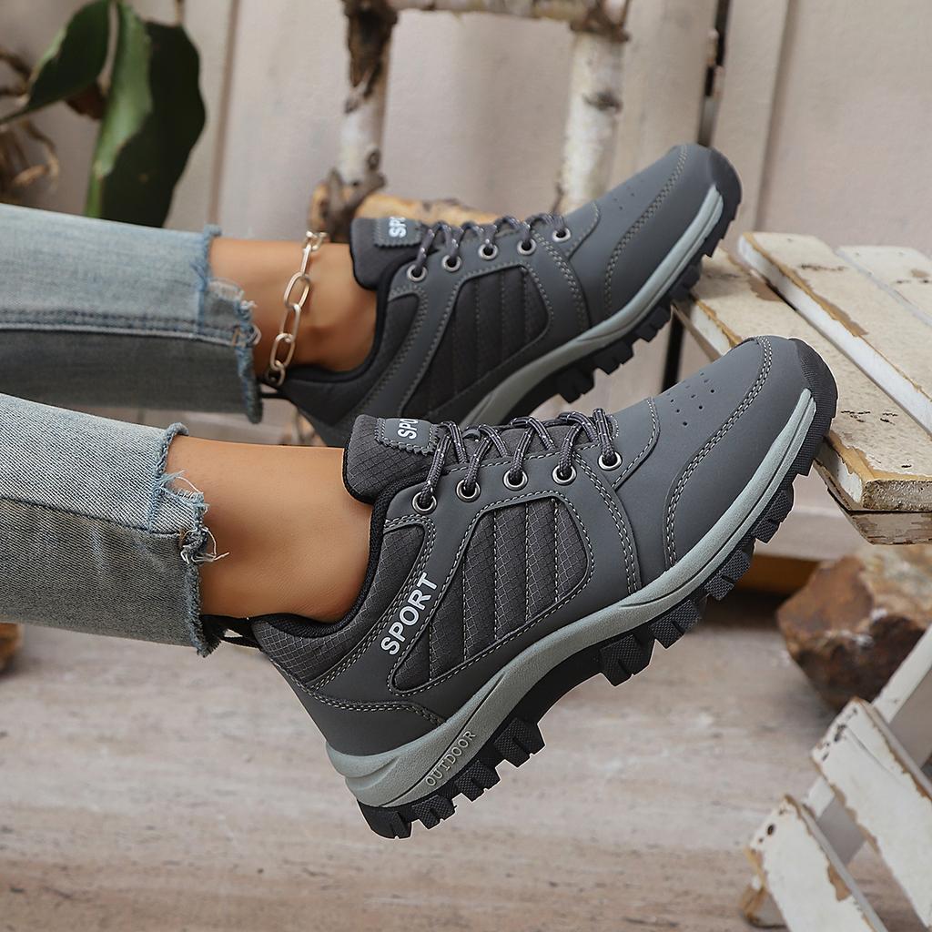 TUINANLE Men's Hiking Boots Comfortable Lace-up Sports Boots Outdoor Hiking Shoes Women Walking Sneakers