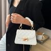 Dámské PU kožené kabelky přes rameno Small Messenger Designer Dámská Nová Módní Řetízek Kosočtverečná kabelka Crossbody Dámská Mini kabelka