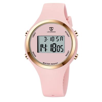 Wrist Pink Digital Sports Alarm Date Waterproof Simple for Gift Women's Watch, Watch, Men's, Unisex, Children's Watch, Watch, Multi-function, Clock,