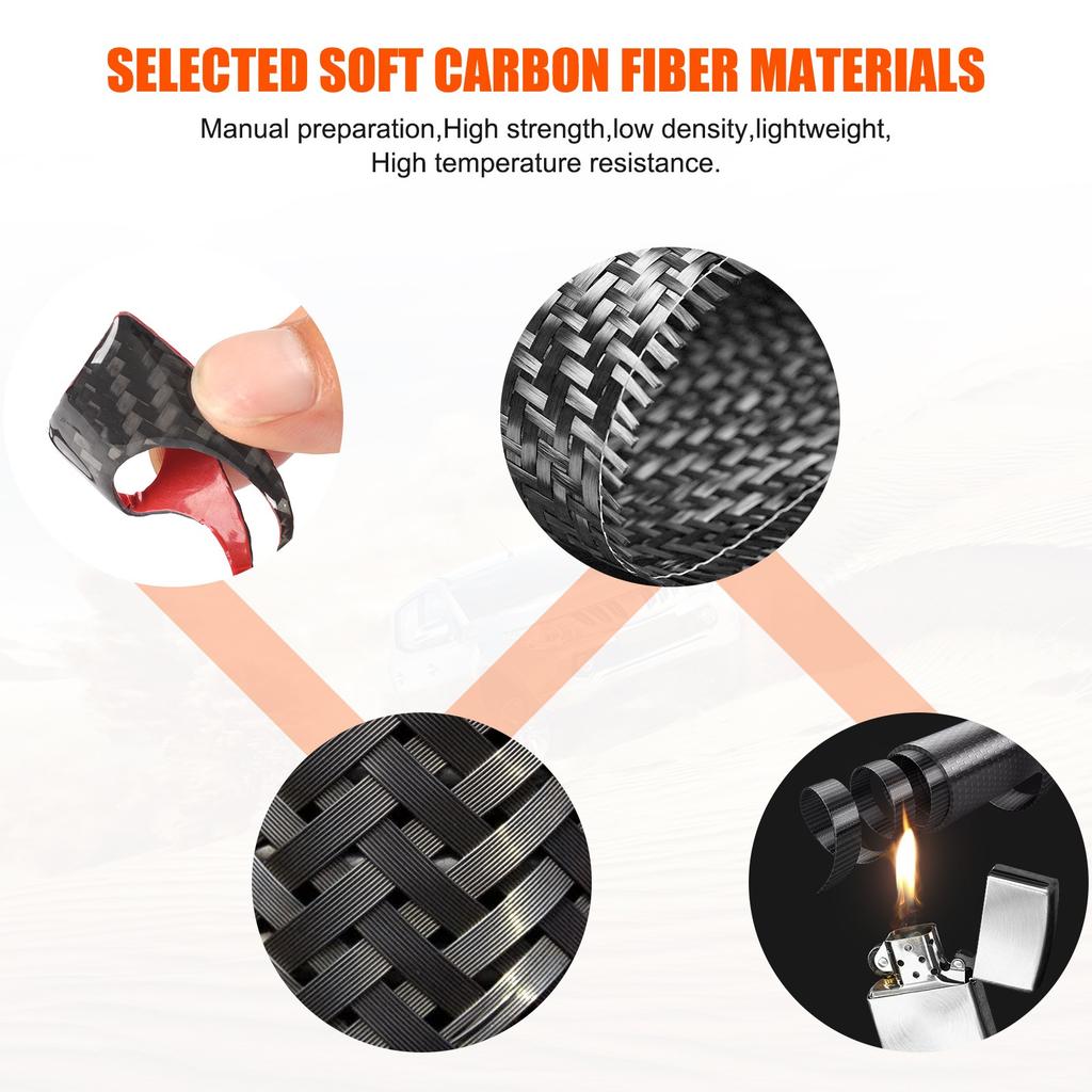 Soft Carbon Fiber Steering Wheel Button Frame For Nissan Juke 2011-