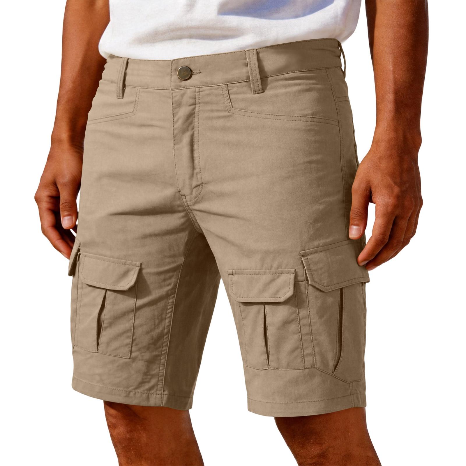 

Men Cargo Shorts Relaxed Fit Multiple Pockets Cotton Casual Shorts for Outdoor Hiking Travel Daily Use XL хакі