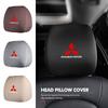Autositz Universal Elastische Kopfstütze Schmutzabweisender Staubkopfbezug für Mitsubishi Outlander Pajero Sport Lancer EX ASX L200 Eclipse
