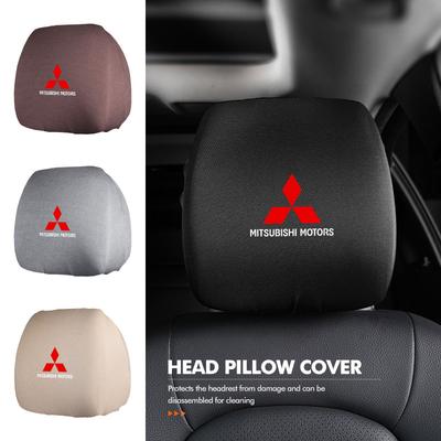 Autositz Universal Elastische Kopfstütze Schmutzabweisender Staubkopfbezug für Outlander Pajero Sport Lancer EX ASX L200 Eclipse