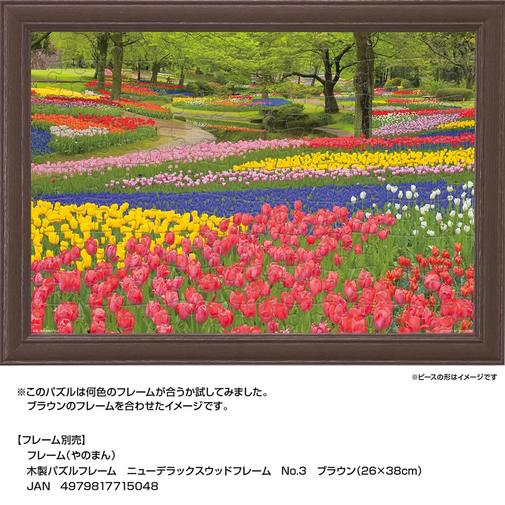 Yanoman [Made In Japan] 108-Piece Jigsaw Puzzle, Large Pieces, Japanese Landscape: Blooming Showa Memorial Park, Tokyo (26x38cm), 01-2090, Includes